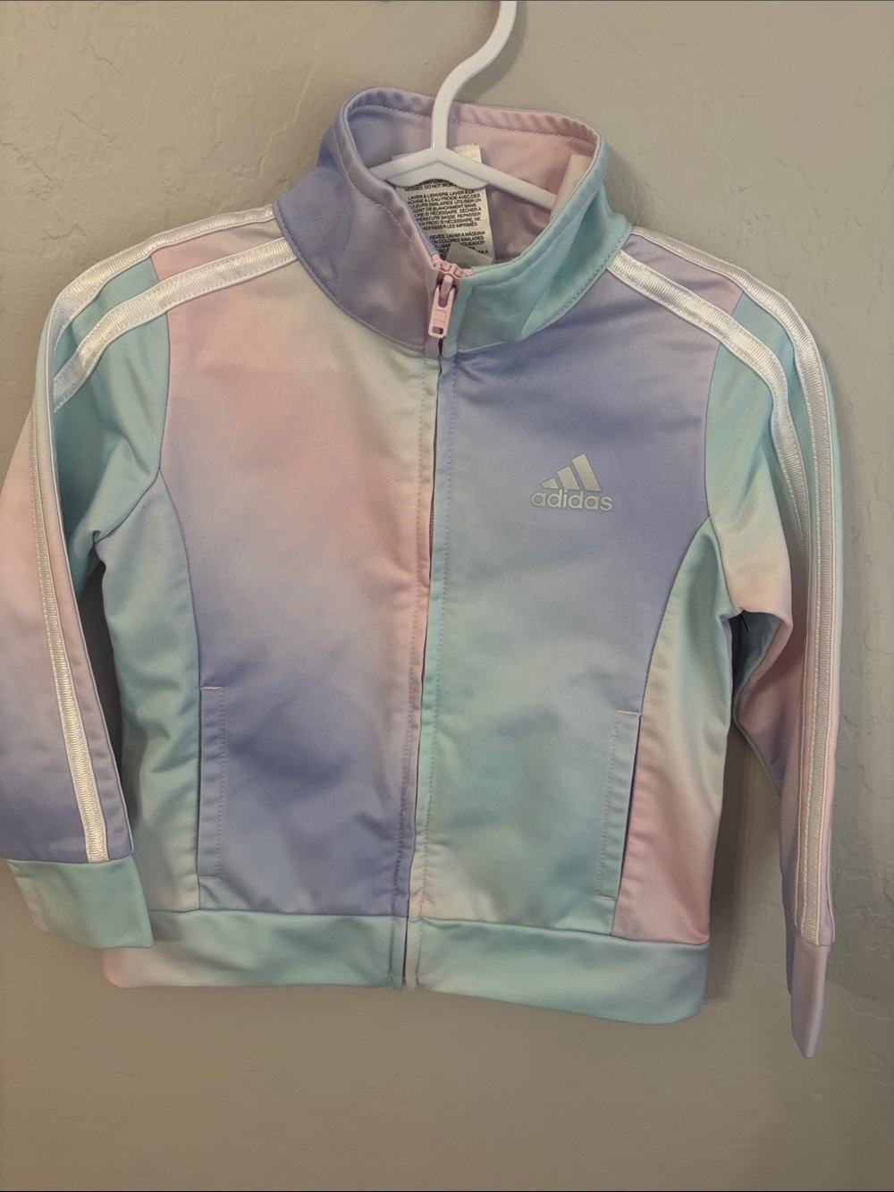 adidas Pastel Lavender Mint Pink Ombre Track Jacket